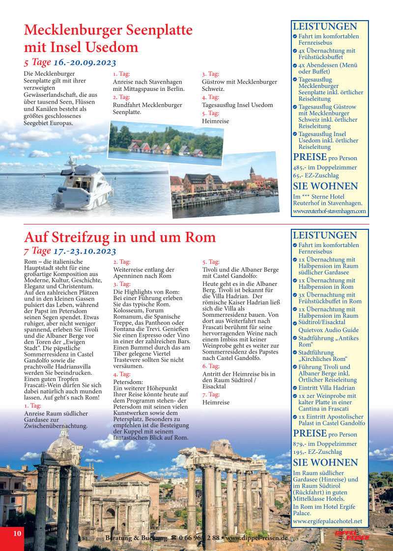 Reisekalender Bild