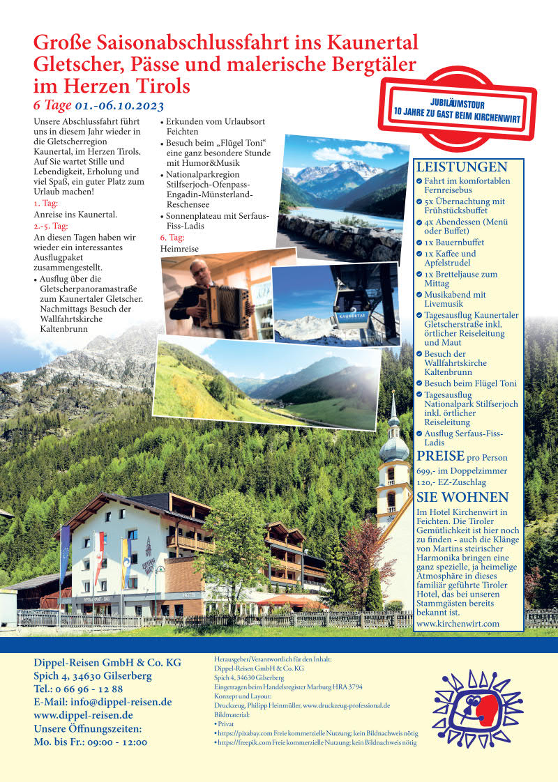 Reisekalender Bild