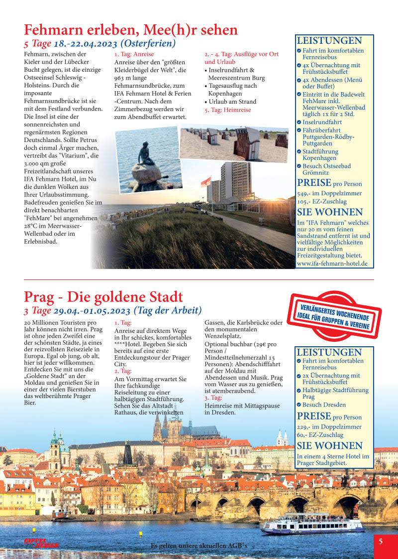 Reisekalender Bild