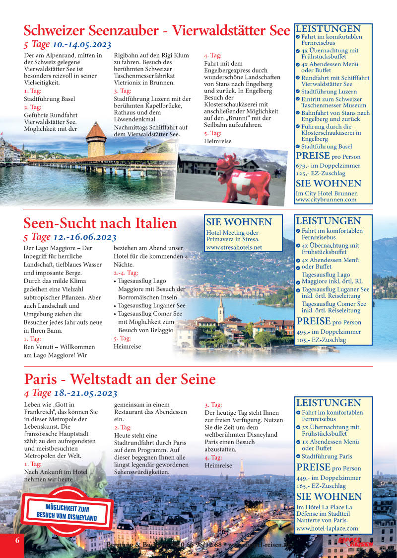 Reisekalender Bild