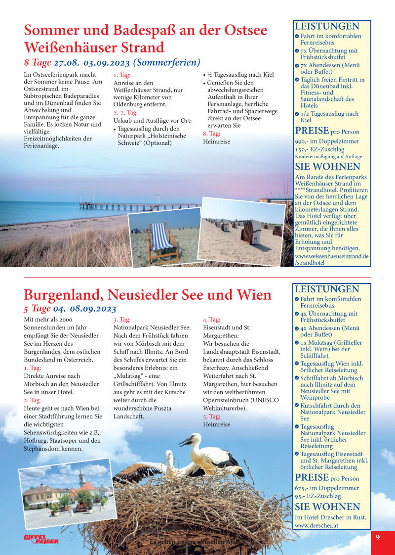 Reisekalender Bild