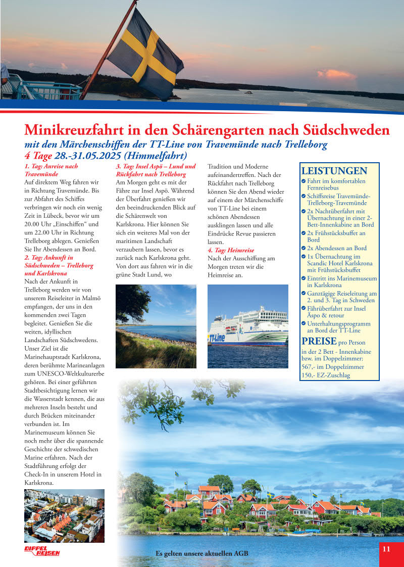 Reisekalender Bild