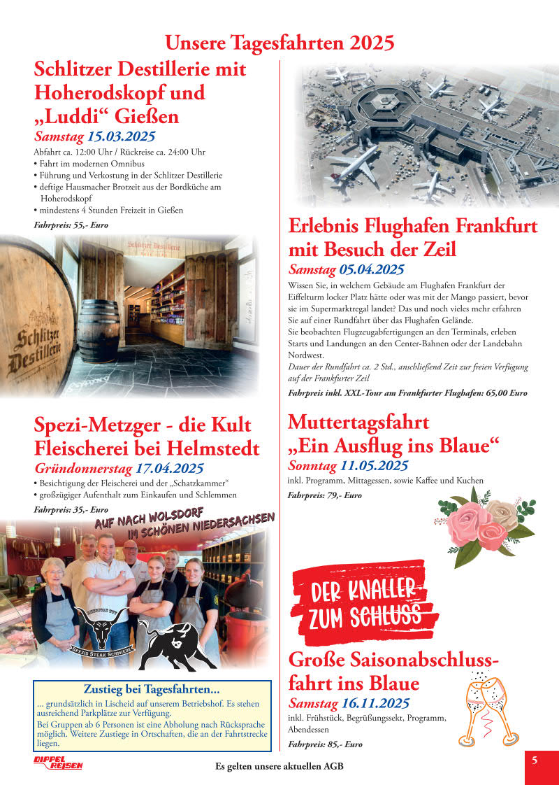 Reisekalender Bild